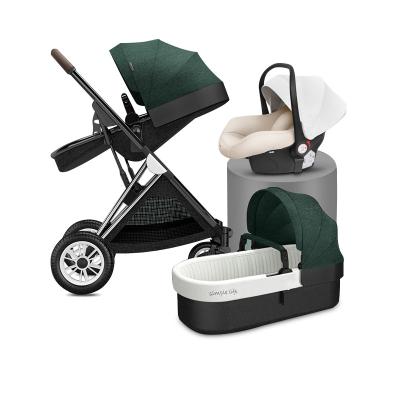 China 3 in 1 Baby Stroller New Design Multifunctional 3 in 1 Baby Pram, European Luxury 3 in 1 Baby Stroller for sale