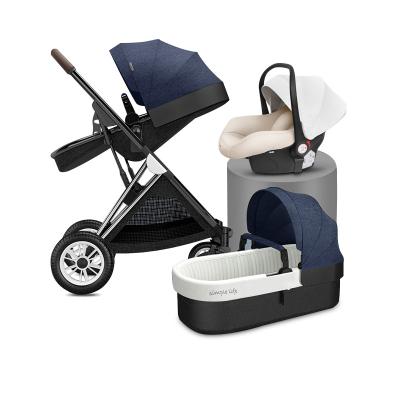 China 3 in 1 baby stroller high quality popular new baby stroller 2022 3 in 1 baby carriage for sale