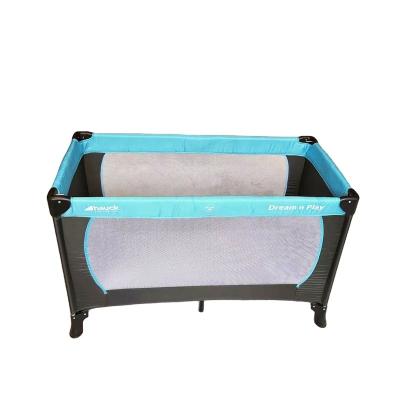 China Modern Factory OEM Kids Cheap Safety Portable Foldable Kids Crib Baby Travel Game Yard Indoor Fence Baby Playpen for sale