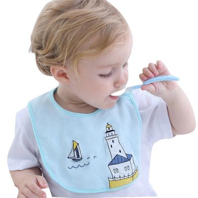 China Factory Wholesale Custom Cotton Baby Bibs Ultra Soft 100% Cotton Dinosaur Bandana Washable Organic Baby Drool Bib for sale