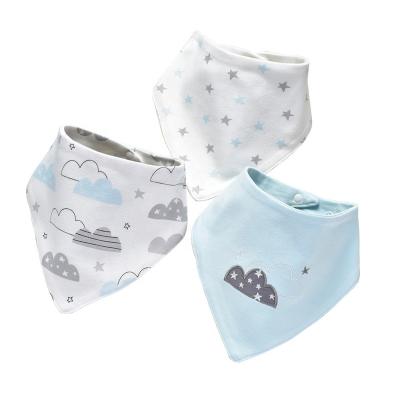 China Wholesale Customized Washable Triangle Saliva Towel Drool Cotton Kids Baby Bibs For Gift for sale