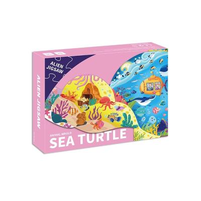 China DIY TOY Factory direct sales 100 puzzle puzzle toys paper early education alien animals unicorns Dinosaurs for sale