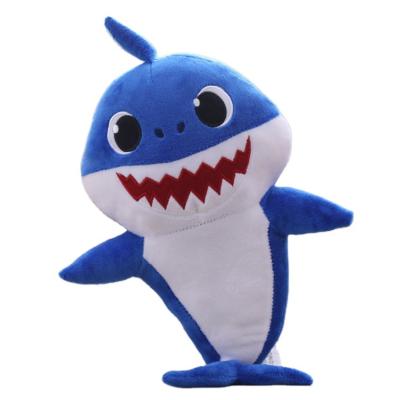 China Wholesale Soft Plush Toy Custom Children Kids Shark Stuffed Toys Luminous Shark Plush Toy Children Gift Shark Plush Toy for sale