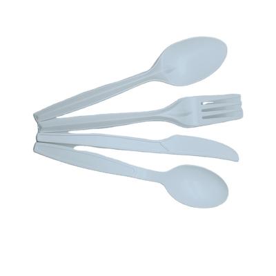 China Food China Custom Made Renewable Degradable Corn Starch Utensils Green Dining Choices fork for sale