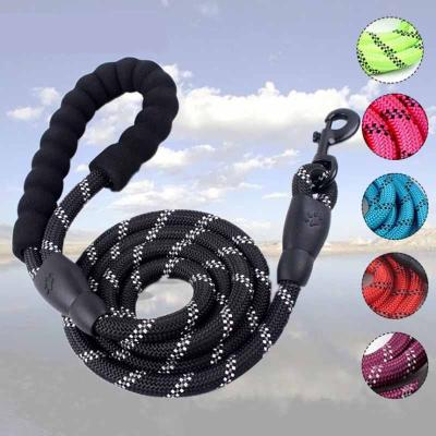 China Durable Reflective Nylon Dog Training Leash Multifunctional Outdoor Retractable Dog Walking Working Training Rope for sale