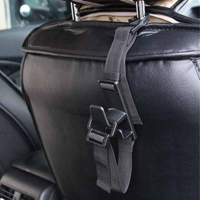 China 4 Packs Eco-friendly Set Car Adjustable Durable Portable Rear Storage Hook Headrest Back Seat Car Hanging Hook for sale