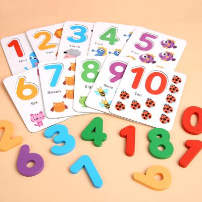 China Children's Learing Toys Counting Sticks, Colorful Preschool Calculation Math Educational Toy with Number Cards for Kids Age 3-6 for sale