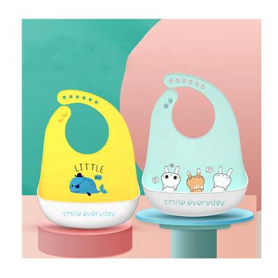 China Washable Bpa Free Baby Feeding Supplies, Customized Baby Bibs Wholesale, Colorful Silicone Baby Bib for sale