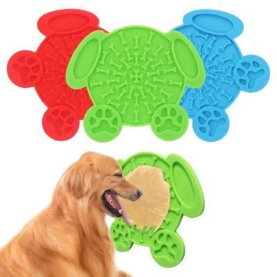 China Sustainable pet lick pad for dogs treat pad fun alternative to slow down driver dog bowls and snout dog lick pad for sale