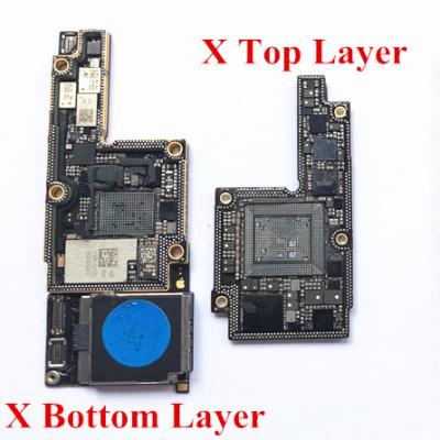 China For iPhone X CNC Board Swap Logic Drilled CPU Baseband For Intel iCloud Locked Motherboard Polish Drill Mainboard X CNC for sale