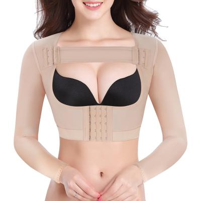 China Antibacterial Surgery Recovery Shapewear Women Invisible Top Sleeves Arm Shaper Slimming Body Shaper Chest Shaper for sale