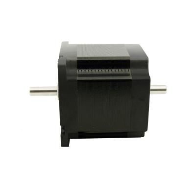 China 4wires double shaft NEMA23 stepper motor 1.3N.m(186oz-in) motor length 56mm shaft diameter 6.35/8.0mm 3.0A for sale