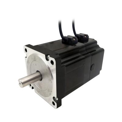 China NEMA34 size 86mm Stepper motors with permanent magnet brake motor torque 4.5N.m(643oz-in) shaft diameter 12.7/14mm 6.0A for sale