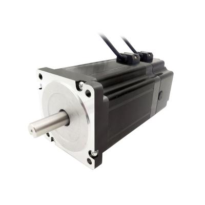 China NEMA34 size 86mm Stepper motors with permanent magnet brake motor torque 8.5N.m(1215oz-in) shaft diameter 12.7/14mm 6.0A for sale