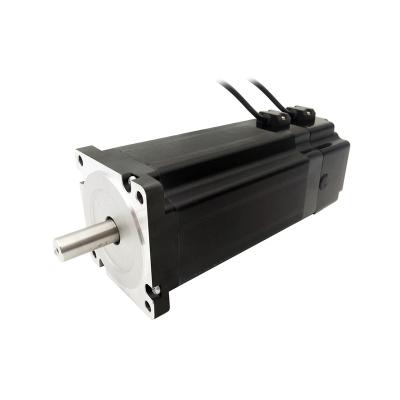 China NEMA34 size 86mm Stepper motors with permanent magnet brake motor torque 12N.m(1715oz-in) shaft diameter 12.7/14mm 6.0A for sale