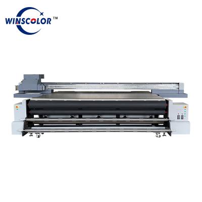 China Ink (VOA Free) Large Format Inkjet Printer UV Curing Hybrid Flat Bed With Roll To Roll Printing Machine High Resolution for sale