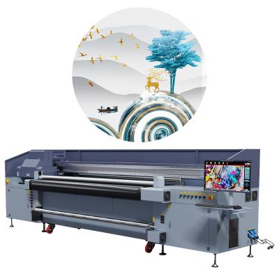 China Large format plastic UV flatbed and roll to roll hybrid printer YC2500HR for sale