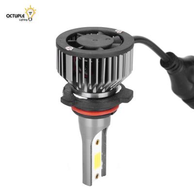 China 12-24V 100lm/W Aluminum Car Accessories 9006 LED Headlights COB LED Headlight Bulb for sale