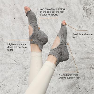 China Factory Supply Breathable Non-slip Pilates Knocks Five Toe Yoga Breathable Yoga Socks for sale