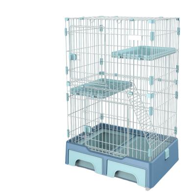 China Wholesale Breathable Pet Cage Stainless Steel Stackable Pet Cage Large Animal Cage for sale