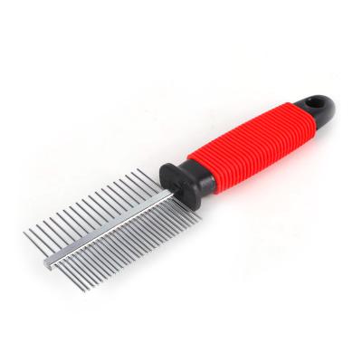 China Factory Cheap Comb Anti Static Viable Dual Teeth Pet Grooming Comb Cat Dog Pet Comb Wholesale And Durable Pet Comb for sale