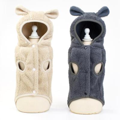 China Wholesale Viable Thicken Keep Warm Accessories Designer Pet Winter Luxury Hoodie Big Dog Clothes Small for sale