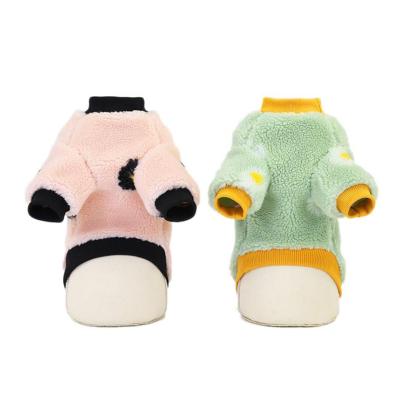 China Viable Wholesale Cheap Beautiful Two Legs Shear Designer Luxury Cotton Concise Printing Dog Clothes Large Small for sale