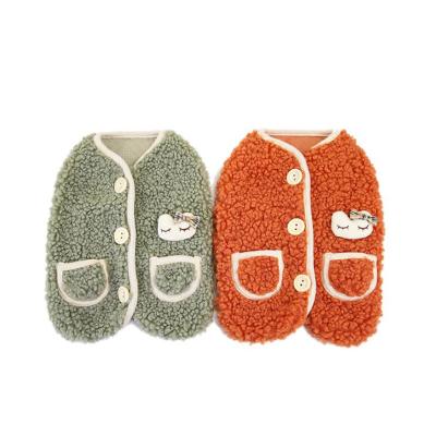 China Large Small Dog Clothes Manufacturer Wholesale Keep Warm Winter Pet Accessories Velvet Vest Plus Concise Luxury Viable Cotton for sale