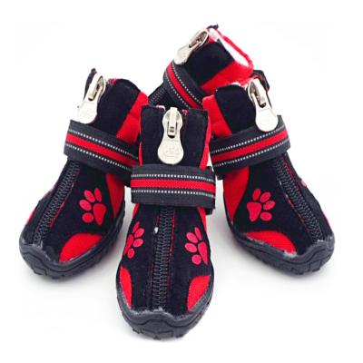 China Viable Wholesale Arket Shoes Fashion Designer Pet Custom Shoes Winter Waterproof Large Dog Shoes for sale