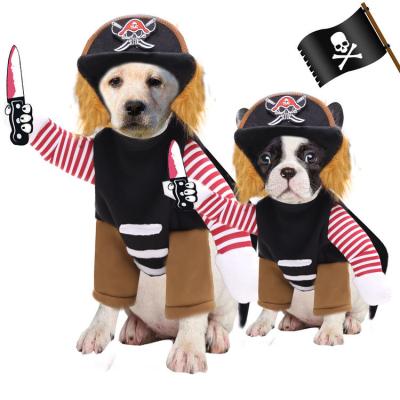 China Viable Wholesale Halloween Pet Costumes Funny Dog Clothes Cosplay Costume Sets Apparel Pets Ropa Para Perros Dog Apparel for sale