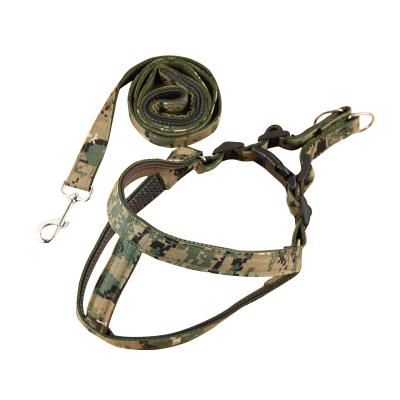 China Wholesale Custom High Quality Reflective Camouflage Step-in Dog Harness Strap Dog Harness Pet Leash for sale