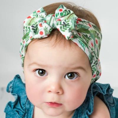 China Newest Summer YSHB-202 2020 Fabric 2021 Fruit Print Soft Cute Bow Nylon Headbands for sale