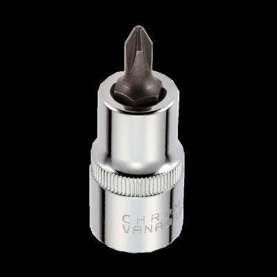 China Professional CR-V 1/4 3/8 1/2 Phillips Insert Bit Socket With Many Sizes for sale