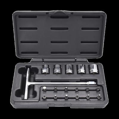 China Best Repair Hand Tool Taiwan Motorcycle Metric T-Handle Socket Wrench Set for sale