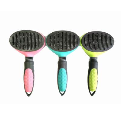 China Viable Automatic Pet Hair Brush Dog Hair Removal Comb Pet Grooming Brush For Dogs Grooming Tool Brush for sale