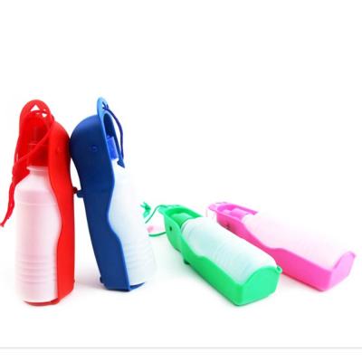 China New Design 250ML 500ML Viable Wholesale Plastic Dogs Cats Travel Pet Drinking Water Bottle for sale