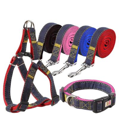 China Amazon Hot Selling Viable 3 in 1 Cowboy Set Pet Collar and Harness and Leashes for sale