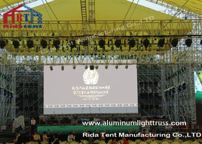 China Outside Concert Stage Light Truss , Spigot Arc Stage Lighting Frame Solid Structure for sale