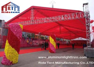 China 12m Span Colorful DJ Light Truss , Aluminum Truss System For Wedding Parties for sale