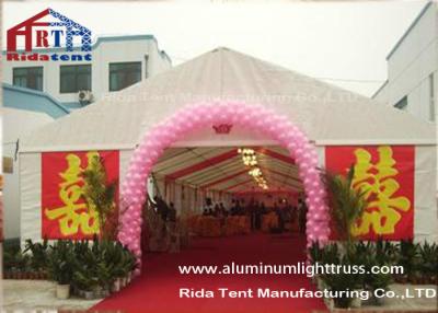 China Waterproof Wedding Party Tent , Big Outside Wedding Tents Double PVC Fabric for sale