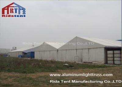 China Temporary Outdoor Shelter Portable Garage Tent Double PVC Fabric 500 Square Meter for sale