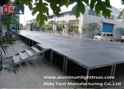 China Outdoor Concert  Portable DJ Stage Equipment Adjustable Base TUV Certification for sale