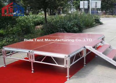 China Durable Portable Drum Riser Stage / Runway Stage Solid Structure Long Lifetime for sale