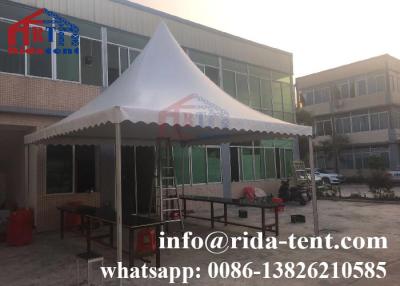 China UV Resistant Pagoda Party Tent With 850g Transparent Pvc Fabric Roof Cover for sale