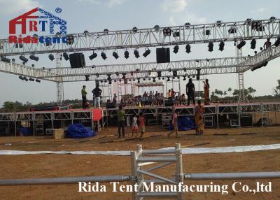 China Festival Stage Easy Install Aluminum Light Truss , Hardness Aluminum Roof System for sale