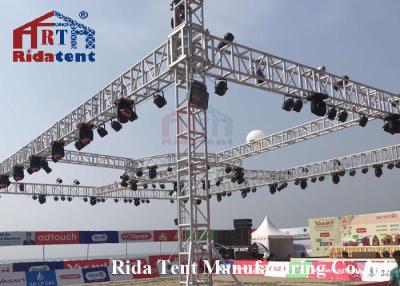 China Arch Aluminum Layher Truss Circular Line Array Speaker 500g Color Fabric Roof for sale