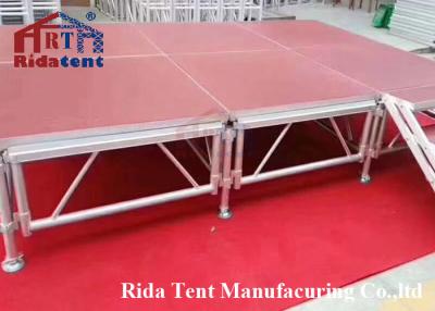 China Outdoor Wedding Mobile Stage Platform Pillar Roof Truss System With Lifting Hoist for sale