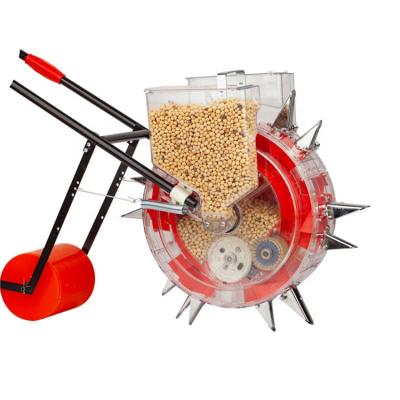 China Seed Planting Machine Farm Machinery Hand Push Grain Soybean And Multi Functional Seeder With Fertilizer Box for sale