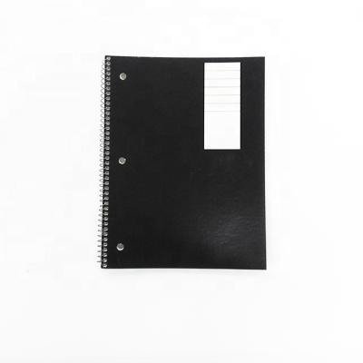 China Hot Selling Stationary Spiral Notebook Office Supplies Black Top Spiral Notebook College Neat for sale