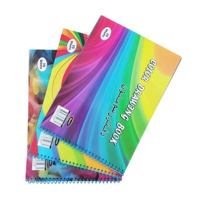 China Indoor Sprial Colored Exercise Book Kids Plain A4 Plastic Drawing Books For Children for sale